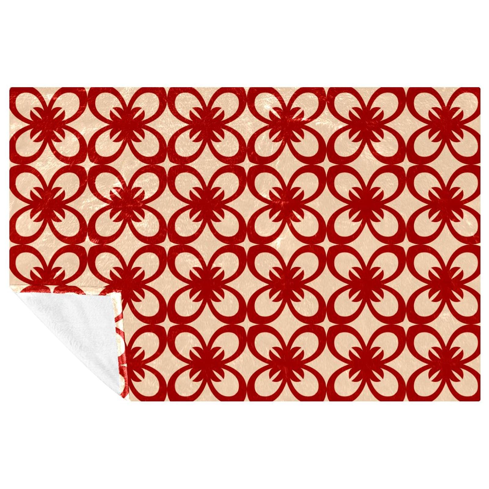 Couverture douce motif floral imprimé sans couture lit canapé plage