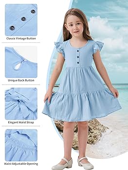 Pantaloni Bambina Miipat Pacco 3 - Vita Elastica, Svasati, Cotone, Misure 18m-6anni - Foto 6