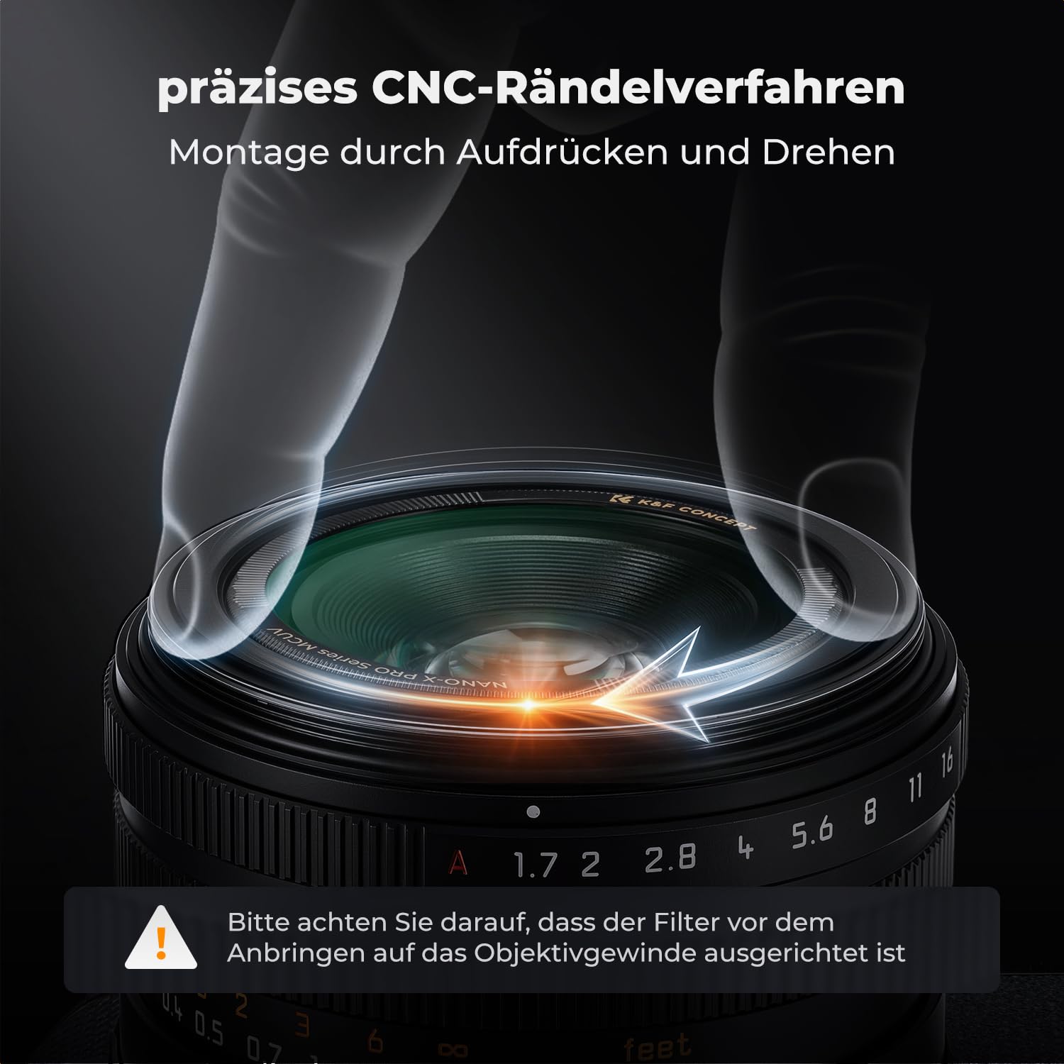 K&F CONCEPT UV Filter Kompatibel mit Leica Q3 43 und Q3 28,Q3,Q2, Ultra-niedrige Reflektivität ，Ultra-HD-Bildqualität bei 1200mm-Super-Teleobjektive,ohne Geisterbilder