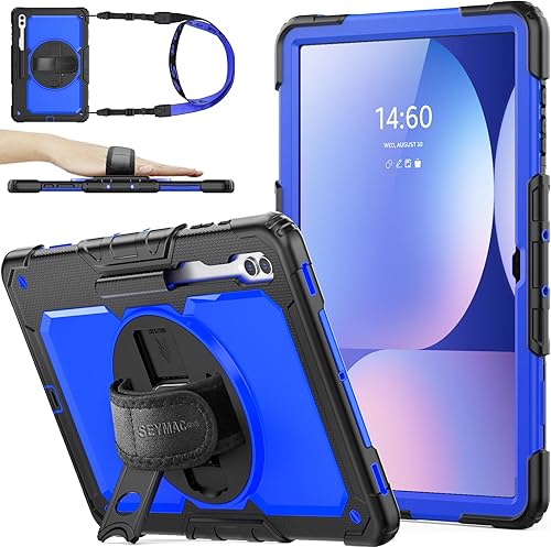 SEYMAC stock Funda para tablet Samsung Galaxy Tab S9 UltraS8 Ultra de 14.6 pulgadas con protector de pantalla y soporte para lápiz correa de mano