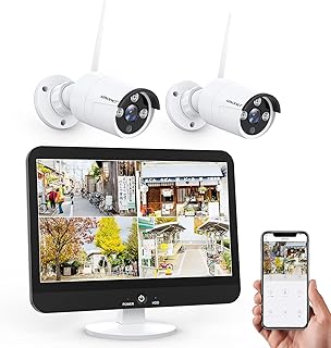 Amazon Co Jp Amazonアウトレット 監視カメラ 録画機セット ビデオ監視システム 家電 カメラ