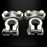 Vista 6 de Ampper Extremos de terminal de batería de aleación de plomo resistente, terminales de batería de poste superior, juego de abrazaderas para vehículos