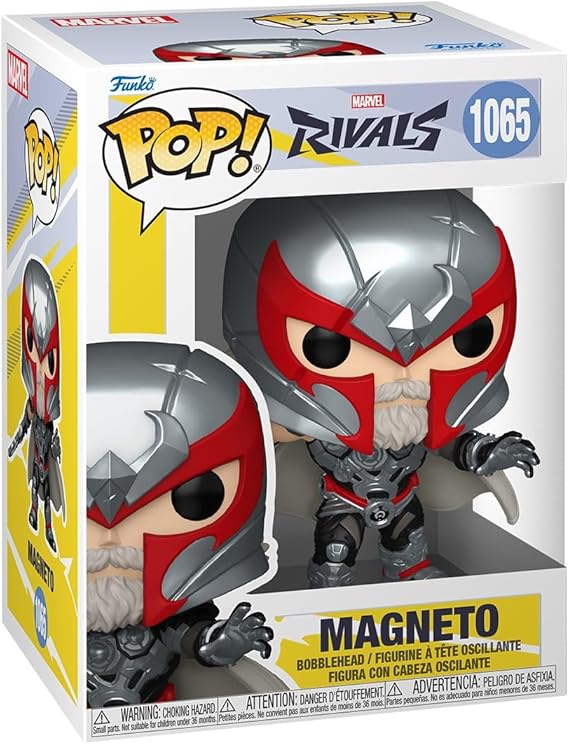 Amazon.com: Funko Pop! Games: Marvel Rivals - Magneto - Marvel ...
