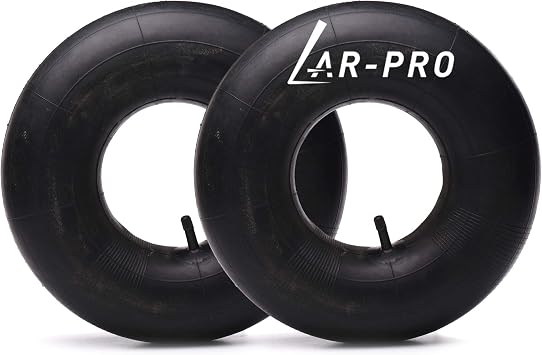 2-Pack AR-PRO 15x6.00-6" Inner Tubes with TR-13 Straight Valve Stem - Replacement Lawn Mower Tire Tubes with TR13 Straight Valve Stem - Suitable for Yard Tractors, Wheelbarrows, ATVs, and More