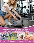 Resistance Bands for Working Out- 5 Levels with Exercise Bands, Multi-Colored Stretch Bands for Women Men, Legs, Glutes, Thighs, Yoga, Indoor & Outdoor Fitness