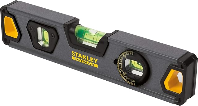 Stanley XTHT0-42495"Torpedo Pro" Aluminium Spirit Level, Black, 23 cm