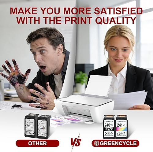 Miniatura 4 de greencycle Cartucho de tinta PG-240XL 240 XL refabricado compatible con Canon PIXMA MG3620 MG4220 MG3220 MG2220 MX392 MX432 MX452 MX472 MX512 MG3522