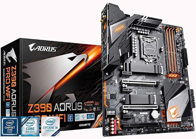 GIGABYTE Z390 AORUS PRO Wi-Fi LGA1151 ATX Gaming Motherboard Dual M.2 RGB Fusion Intel AC WiFi