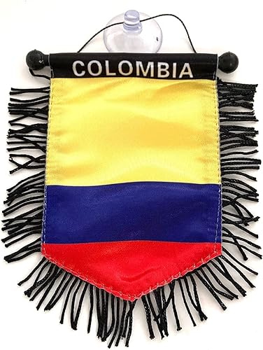 Miniatura 2 de Bandera de Colombia para accesorios de coche banner espejo retrovisor ventana coche hogar Colombiano accesorios coches banderas decoración