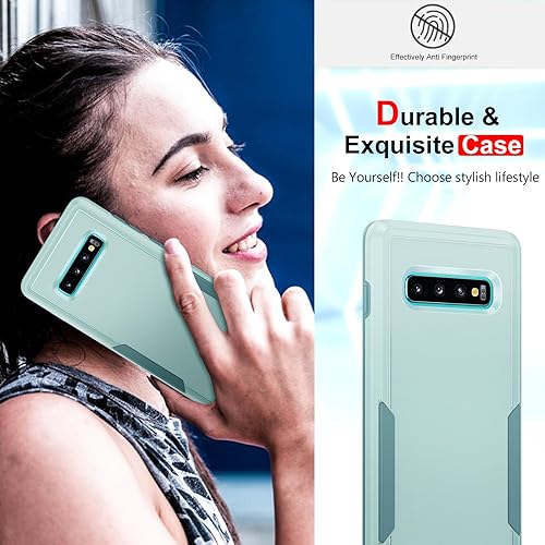 Miniatura 7 de LeYi Funda para Galaxy S10 Plus Funda resistente a prueba de golpes para Samsung S10 Plus, protección de 360, resistente a las caídas, mate,