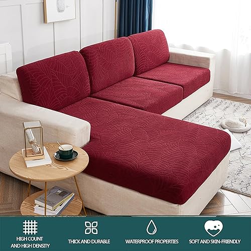 Miniatura 9 de Fundas de cojín para asiento de sofá, impermeables, de alta elasticidad, universal, elástica, fundas de cojín de repuesto para cojines individuales
