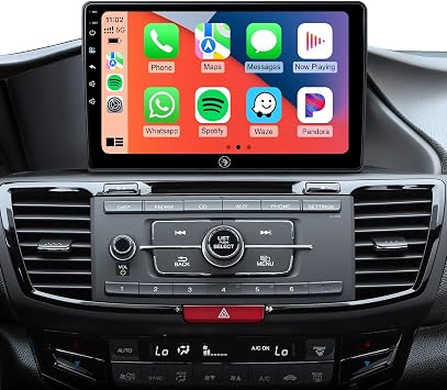 Car Radio Stereo for Honda Accord 2013 2014 2015 2016 2017 10.2 Inch IPS HD Touch Screen Wireless CarPlay Android Auto, GPS FM/SWC Bluetooth Steering Wheel Control