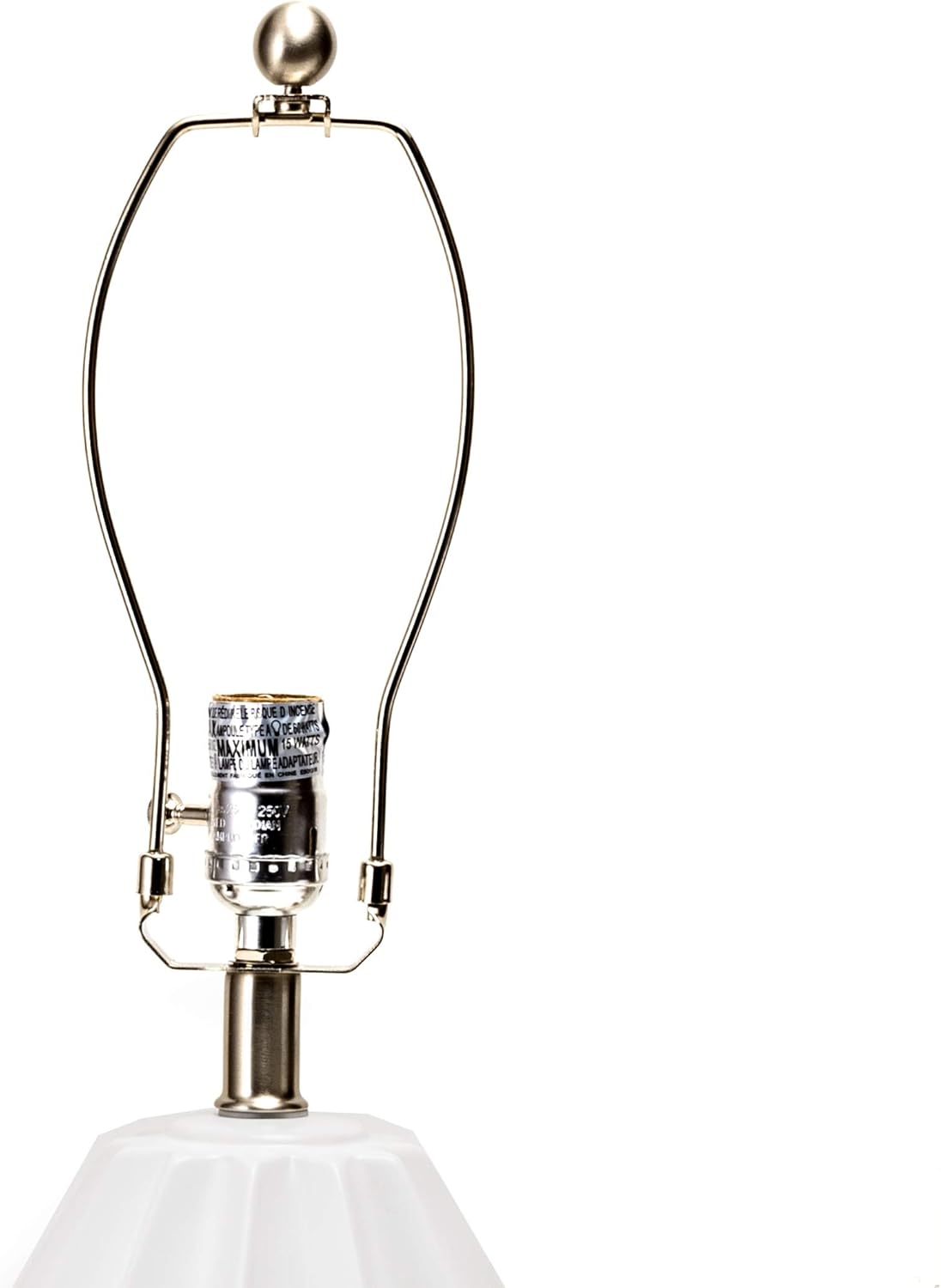 nuLOOM Bryan 24" Ceramic Table Lamp, White