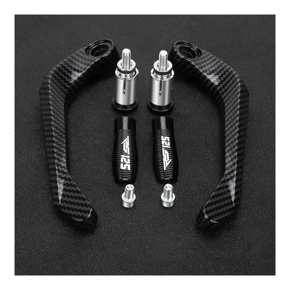 WGRUKLBD for Ap&rilia RS125 RS 125 1996-2010 Motorcycle Aluminum Handlebar Brake Clutch Lever Hand Guard Protector Handguard Handlebars Protector