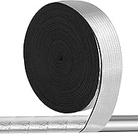 MYFAMIREA 2IN x 33FT Outdoor Pipe Insulation Wrap - Self-Adhesive Foam Tape for Winter Freeze Protection & Heat Loss Reduction