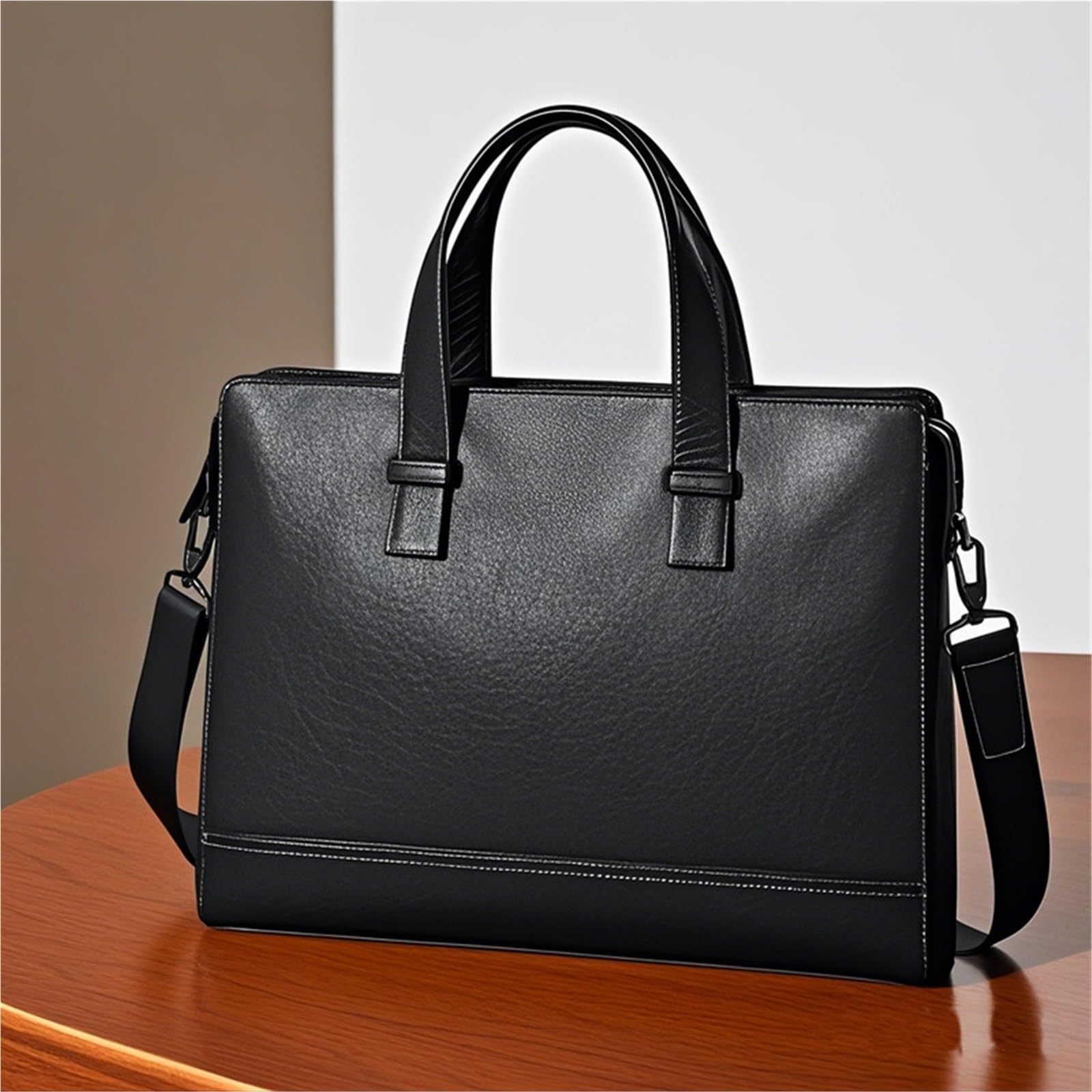 maletin Maletín de cuero genuino for hombre Tote Business Vintage