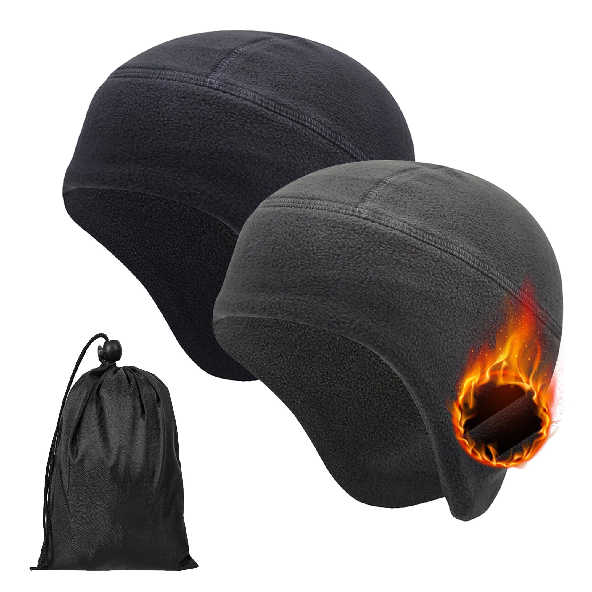 Skull Cap Helmet Liner for Men Women Thermal Lightweight Beanies Moisture Wicking