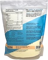 Vista 2 de Healthy 'N Fit 100% proteína de huevo, vainilla francesa, 2 libras: 100% proteína de clara de huevo más péptidos naturales. Cero azúcar, cero grasa