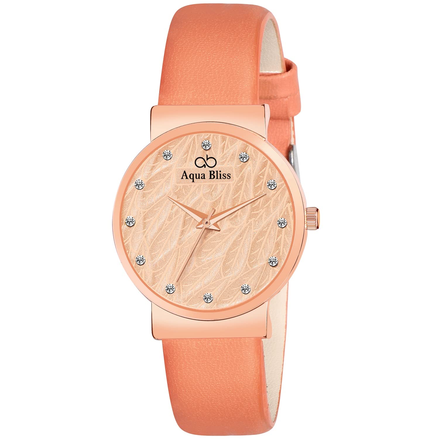 AQUA BLISS -66 Leather Analog Womens Watch (Orange) (B0C3W3PTTB) Amazon Price History, Amazon Price Tracker