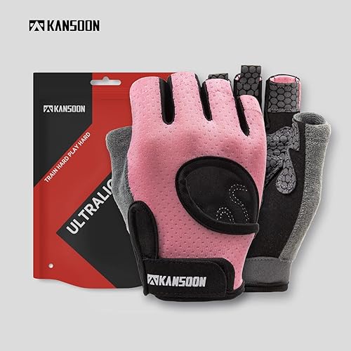 Miniatura 8 de LIFECT Essential Breathable Workout Gloves Weight Lifting Fingerless Gym Exercise Gloves with Curved Open Back for Powerlifting Women and Men
