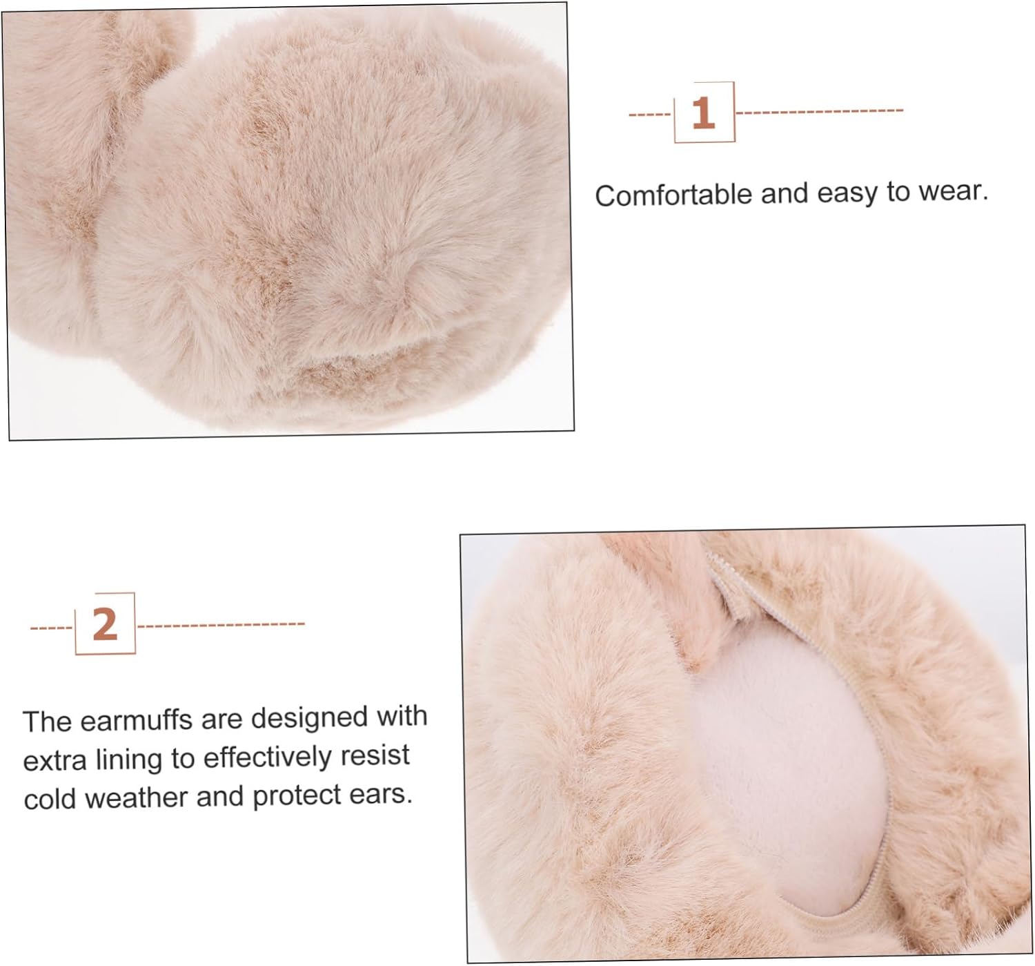 LIFKOME Children's Kitten Earmuffs Cute Earmuffs Crystal Cat Ear Kids Ear Muffs Winter for