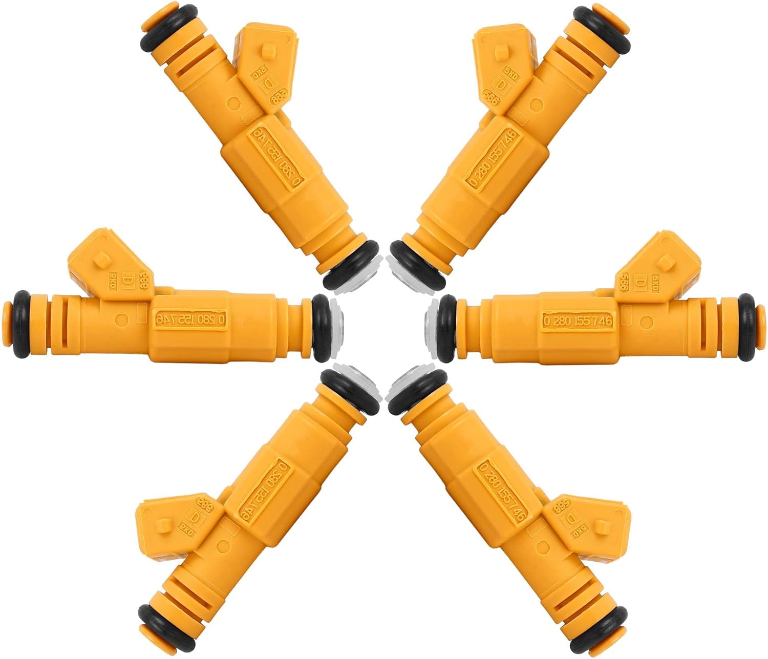 X AUTOHAUX 0280155746 Fuel Injectors for Ford for Mustang GT LX 5.0L 1986-1995 6pcs