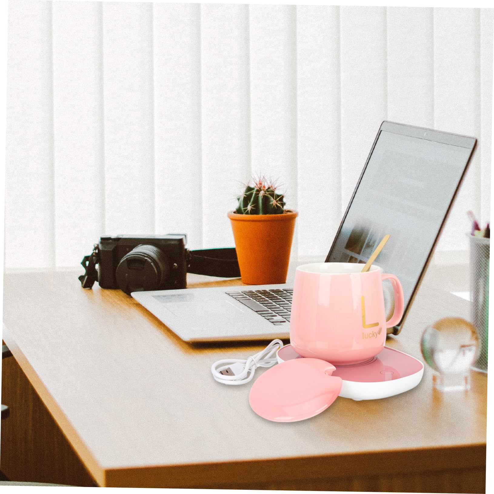 Ciieeo Charging Electric Cup Warmer 55? Thermostat Ceramic Tea Coffee Mug Warmer