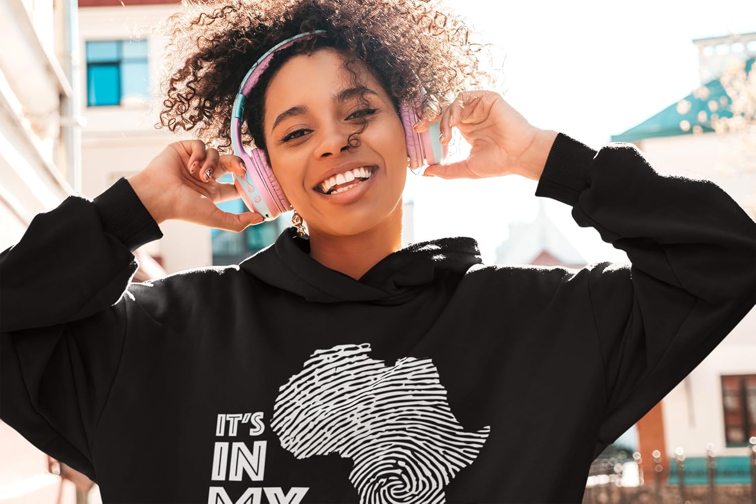 shop4ever It's in My DNA African Pride Hoodie Sweatshirts