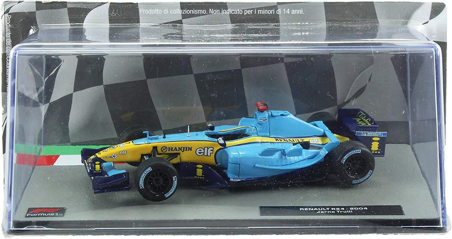 Deagostini Diecast 1:43 F1 Scale Model - Jarno Trulli F1 Renault Race Car 2004