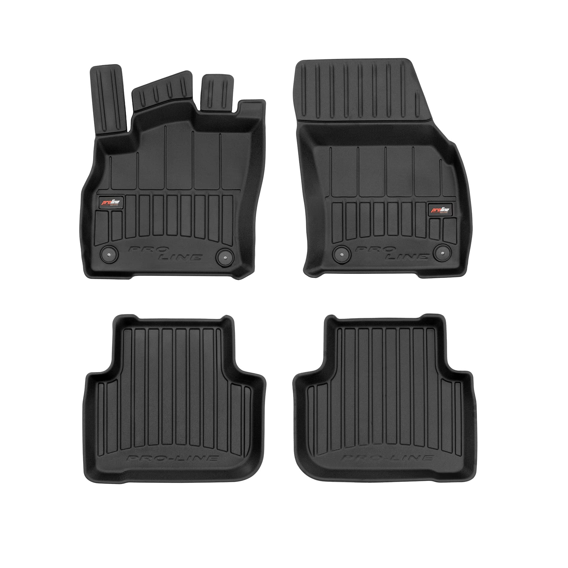 FROGUM ProLine 3D Esclusivi Tappetini auto in gomma su misura per Audi Q3 Sportback dal 2019/Audi Q3 II 2018- I I bordi più alti