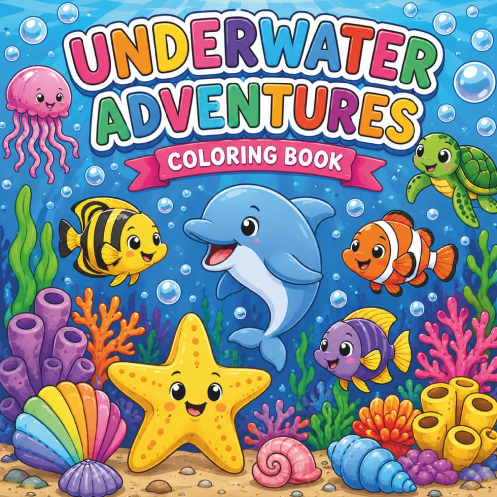UNDERWATER ADVENTURES: COLORING BOOK