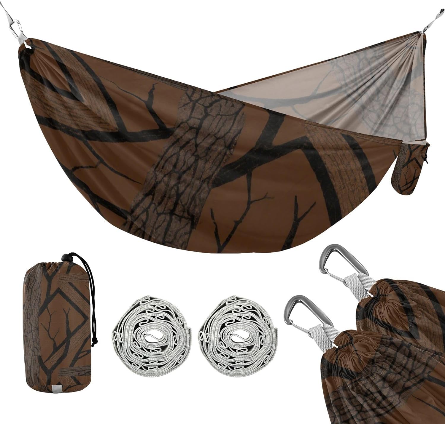 Brown Trees Branches Hammocks for Camping Portable Hammock for Camping & Hiking Essential