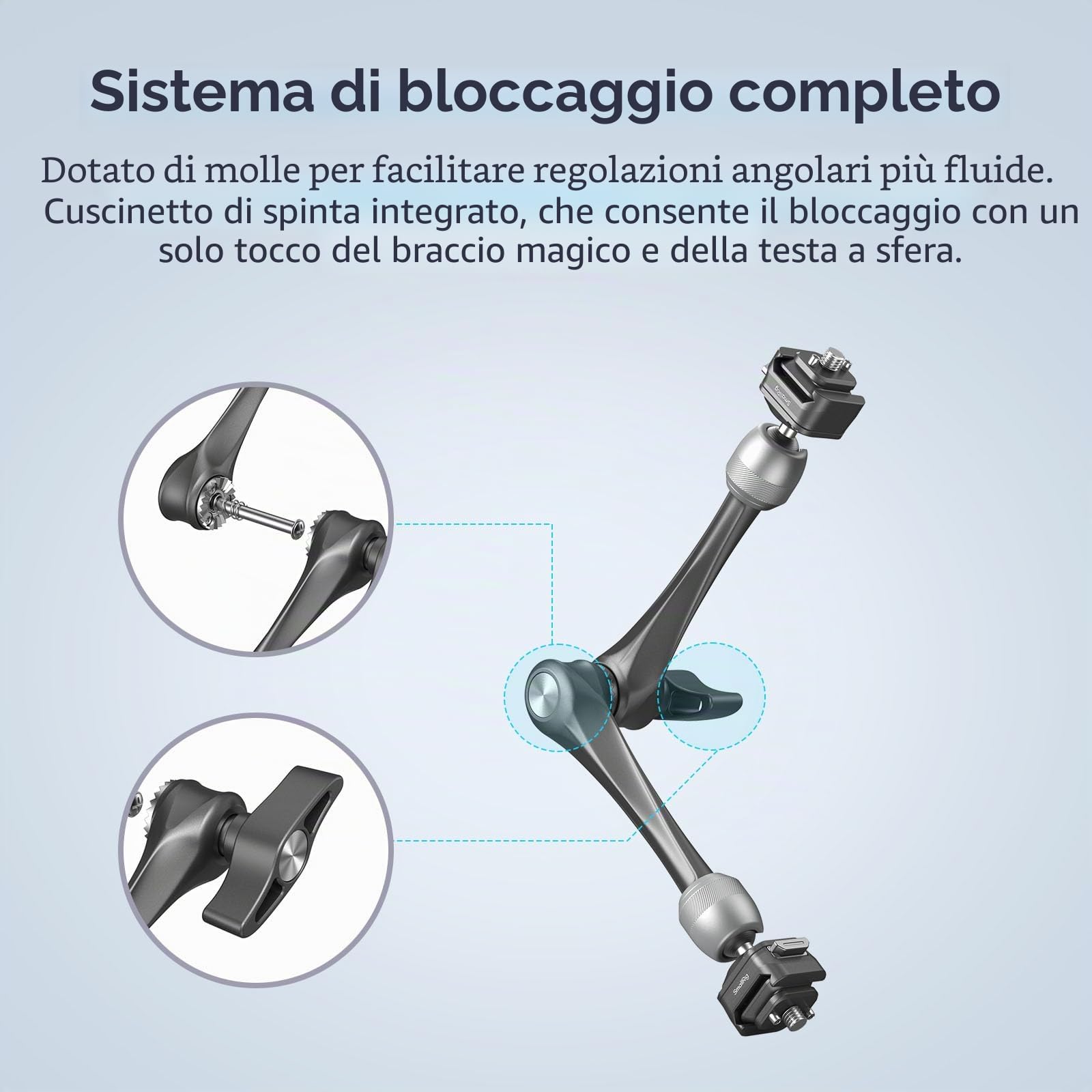 SMALLRIG Magic Arm Rosetta 11" QR H21 3kg-4489