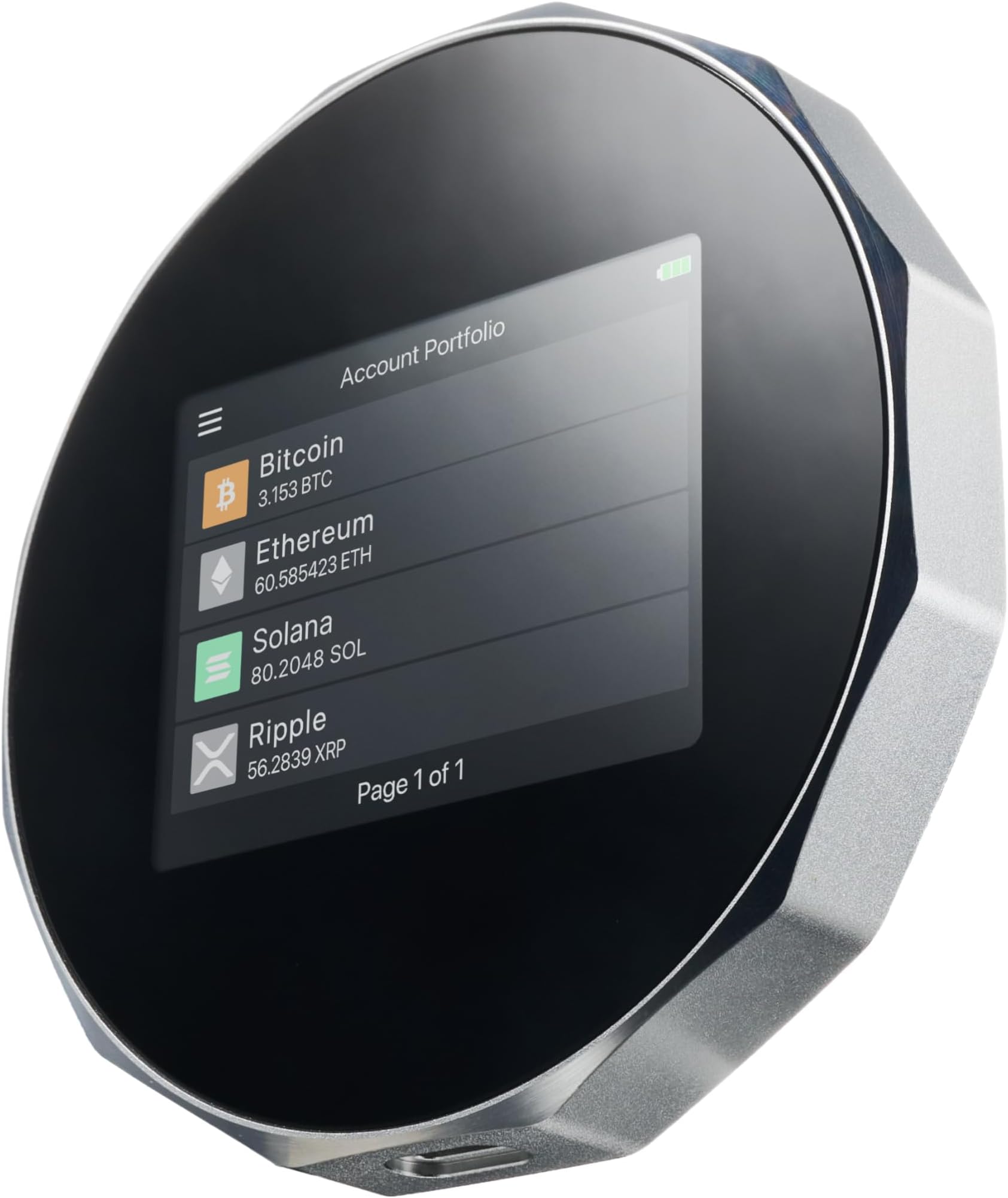 V20 - Most Secure Crypto Hardware Wallet w/ Bluetooth - Large Touchscreen - Easily Manage your Bitcoin, Ethereum, Ripple, BTC, ETH, LTC, BCH, DGB, Dash, BNB, DOGE, XLM and more