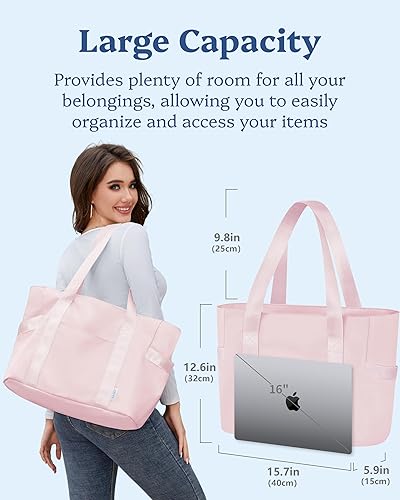 Miniatura 2 de Prite Bolsa de mano para mujer, bolsa de fin de semana con compartimento para laptop para trabajo, enfermera, viajes, gimnasio