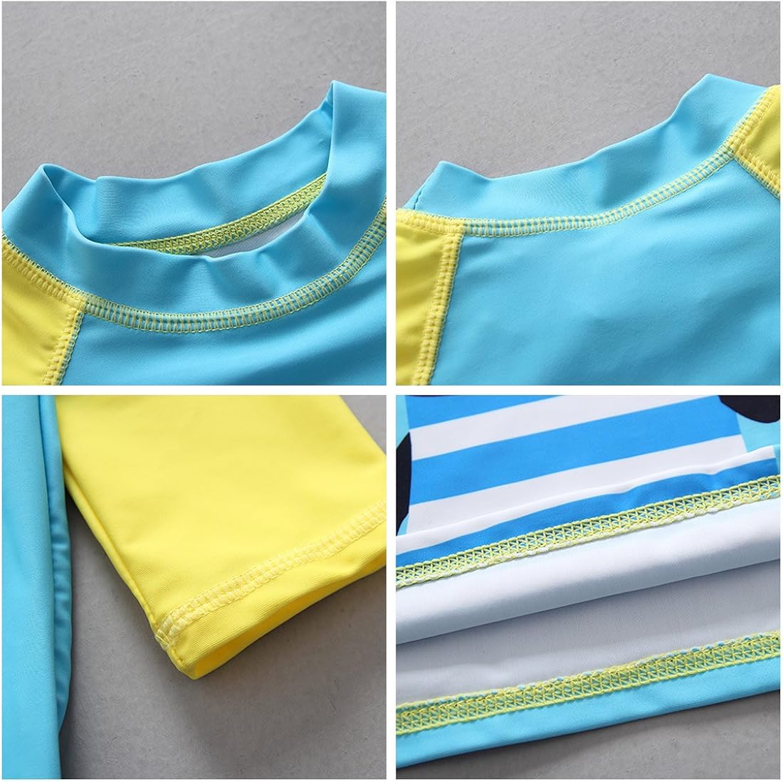 Happy Cherry Kids Rashguard Sets Cartoon Long Sleeve Swimming Sunsuit Two-Piece Wetsuit : Clothing, Shoes & Jewelry