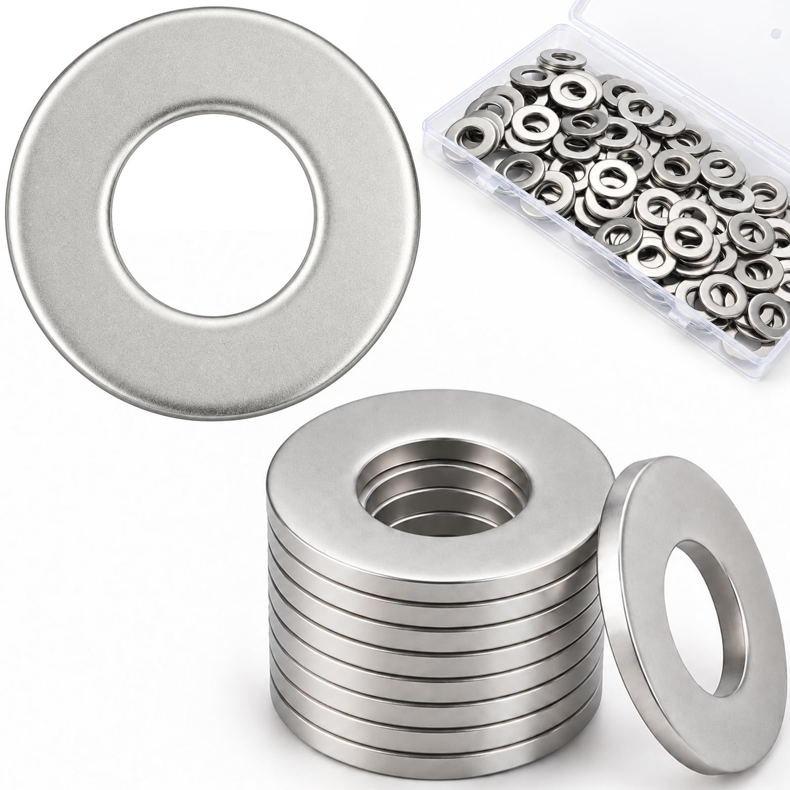 Stainless Steel Flat Washer Kit - 290 Pcs -11