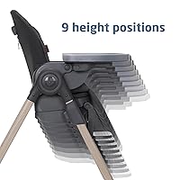 Vista 6 de Maxi-Cosi Minla - Silla alta 6 en 1 para bebés y niños pequeños, silla alta plegable portátil, tela EcoCare, 9 alturas, 5 reclinables, 4 posiciones