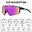 STORYCOAST Polarized Sports Sunglasses for Men Women,Bike Glasses Driving Fishing Cycling Mountain Bike Sunglasses UV400 Protection 1-(A) Black-Purple