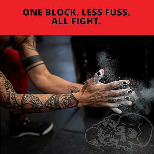 Miniatura 4 de Death Grip Doom Stones - Tiza de gimnasio  4 discos de 2.16 oz  Carbonato de magnesio 100% puro  Escalada, Levantamiento, Gimnasia, Levantamiento de