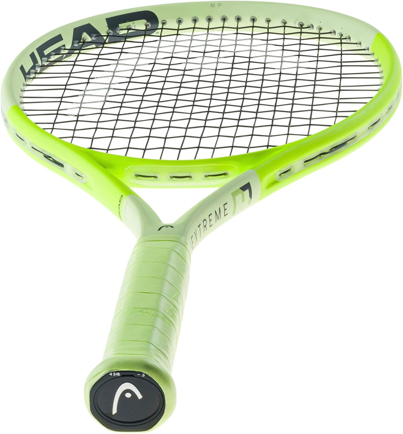HEAD Extreme MP Tennis Racquet - Strung Mid Tension with Velocity 16 Gauge - 4 1/2"
