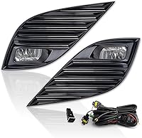 Vista 10 de Sinoparcel Conjunto de Faros Delanteros Redondos de 7 Pulgadas con Anillo Halo DRL/Señal de Giro, Faros LED de Haz Sellado H6024 6024, Reemplazo Más