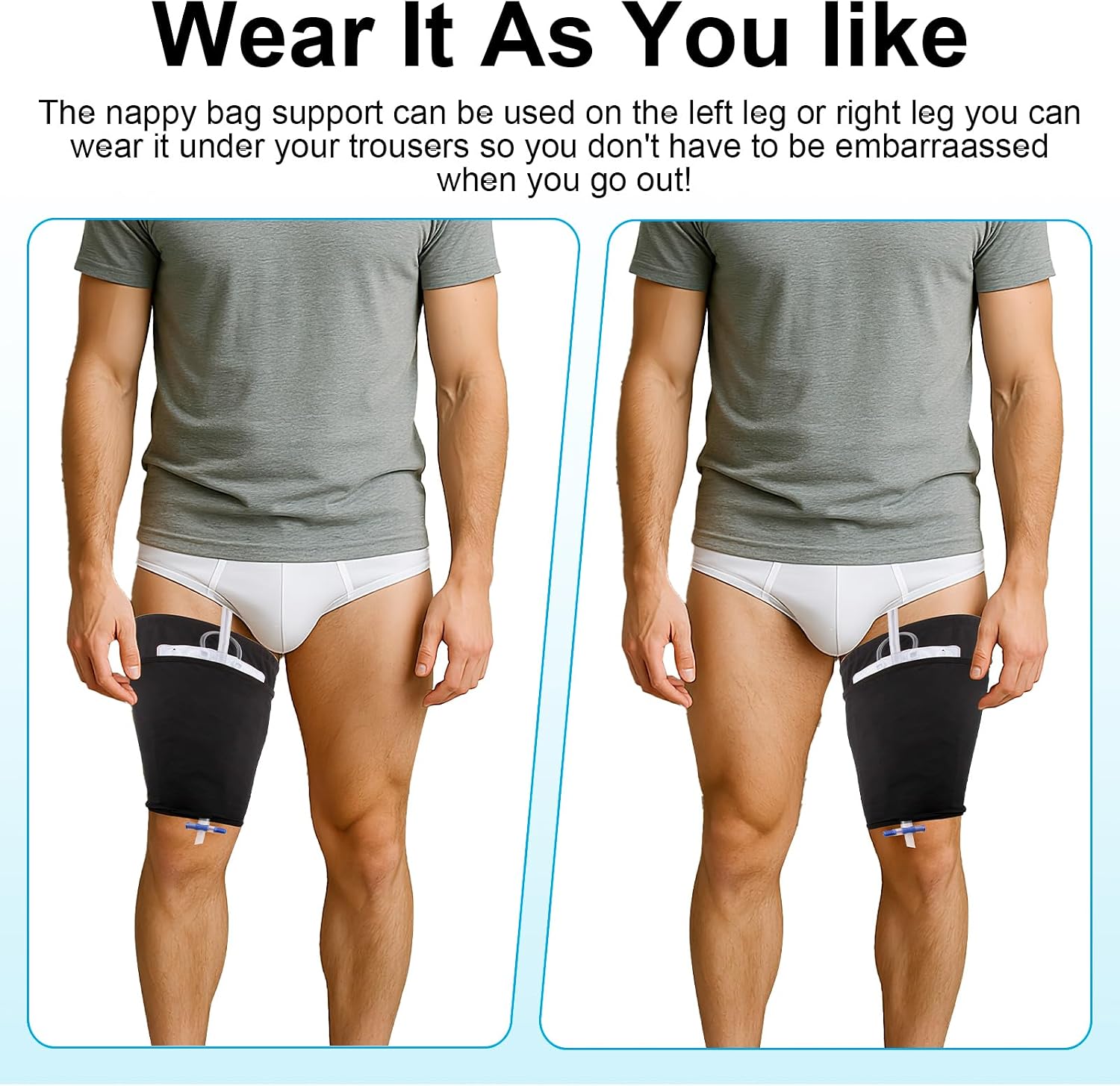 Catheter Leg Bag Holder,Catheter Urine Leg Bag Sleeve Drainage Bag Cover