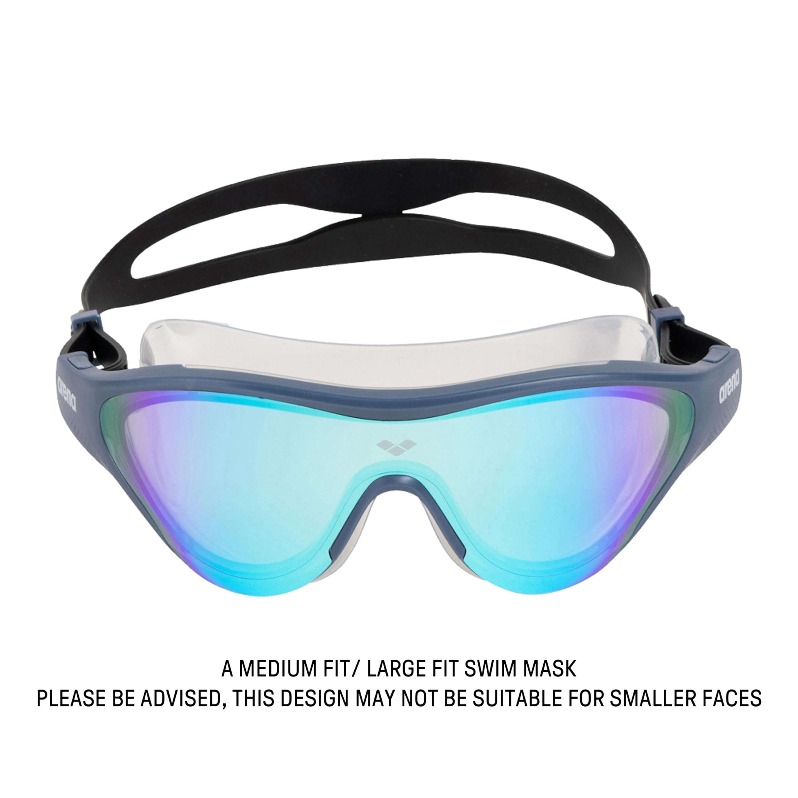 Occhialini Nuoto Arena The One Mask - Anti-Appannamento, Lenti Grandi, Protezione UV, Unisex