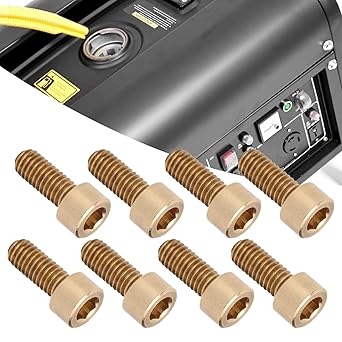 Wedinard M6 Screw, Screw Come with Stable Structure Fastener Hardware Pure Copper Material Hex Socket Screw, for Hardware Tools Industrial(M6*14mm)