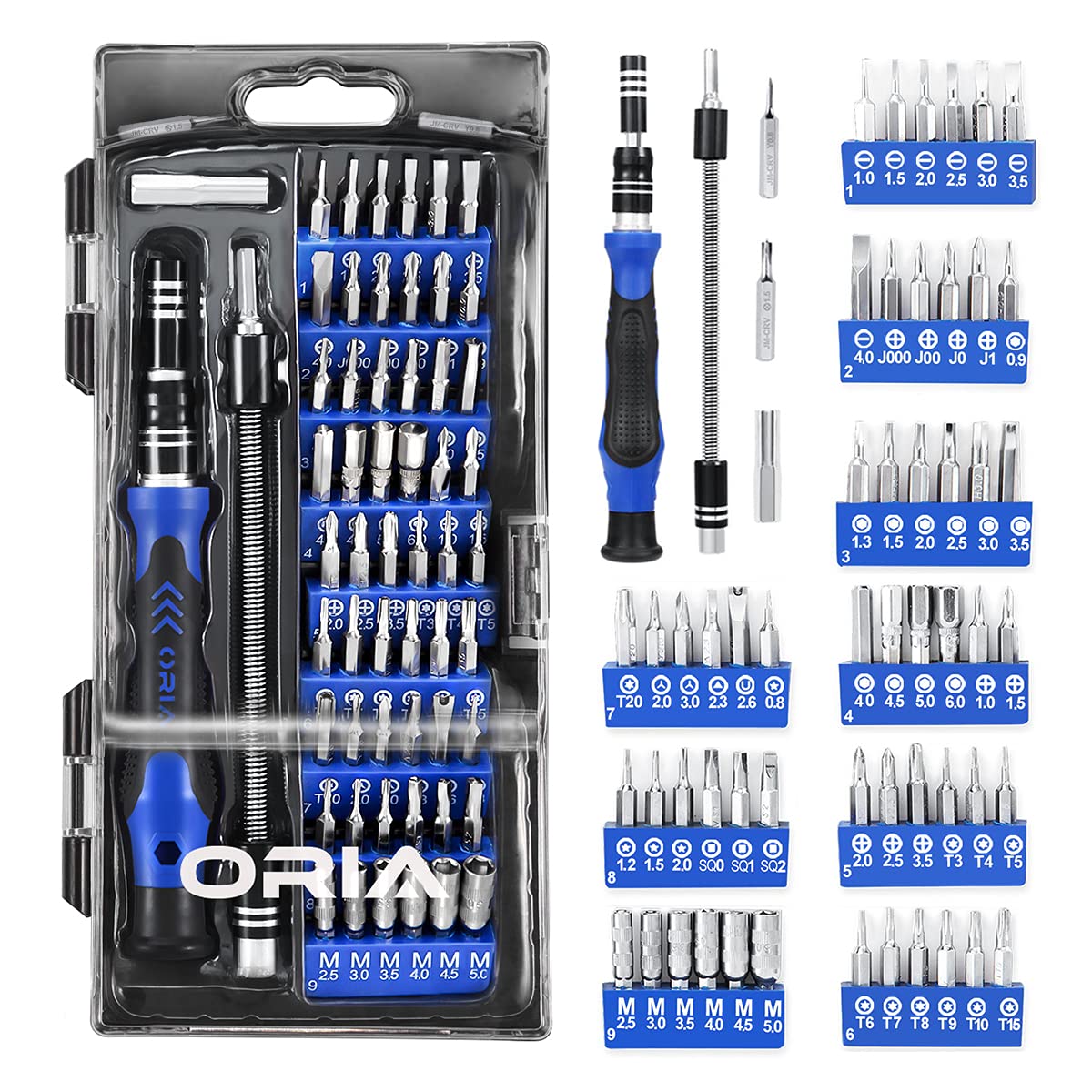 ORIA Precision Screwdriver Kit, 60 in 1 with 56 Bits Screwdriver Set