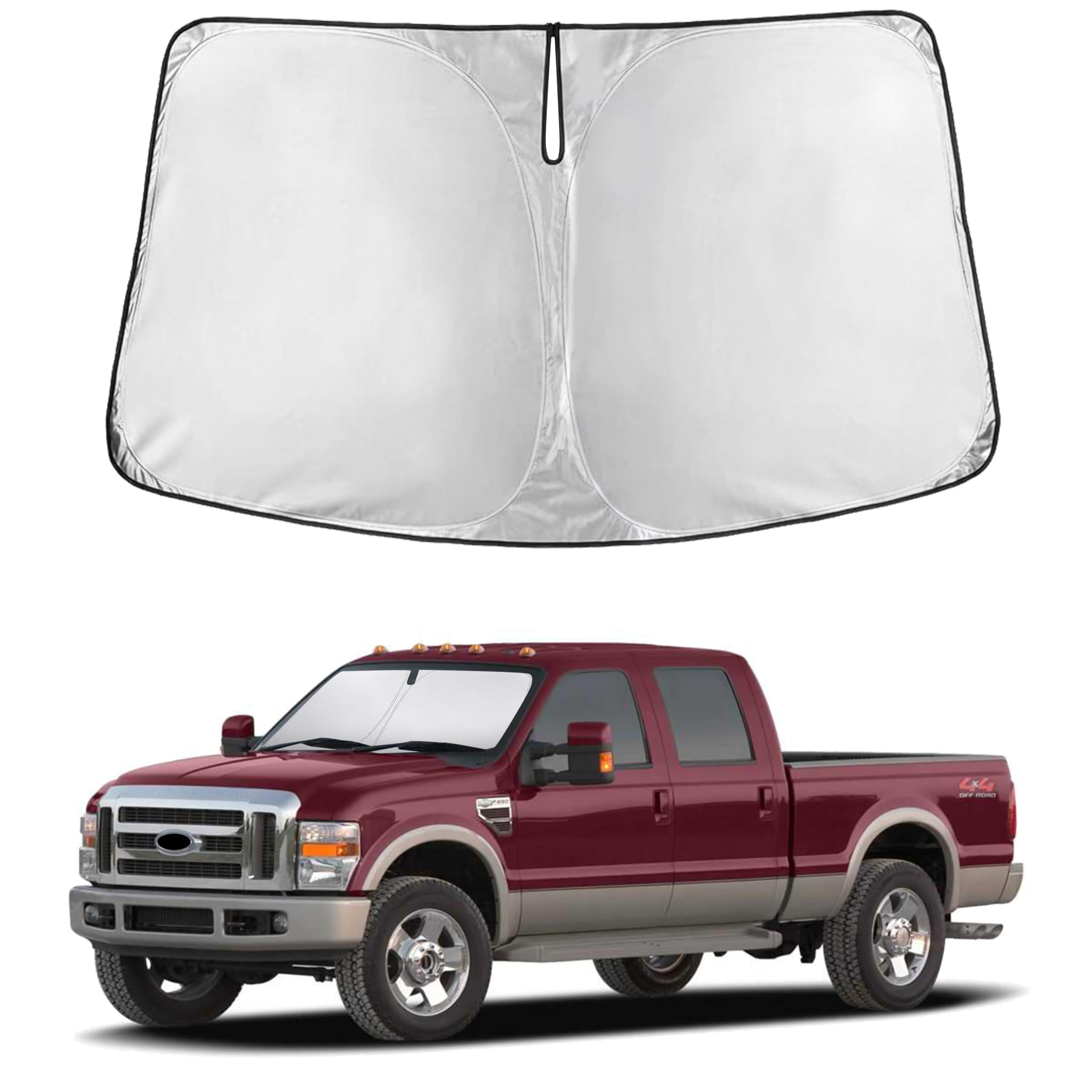 EcoNour Windshield Sun Shade Compatible for Ford F-250 2008–2014 2015 2016