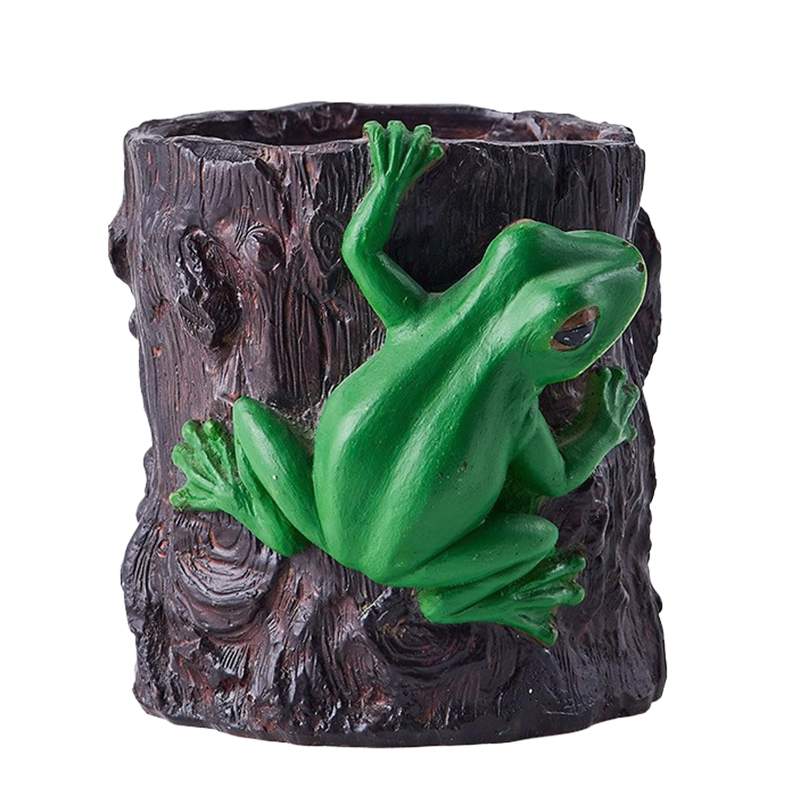 Pot à crayons grenouille créatif avec grand contenant pour stylos et pinceaux