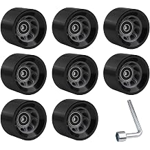 58mm PU Rollers Quad Skate Wheels Double Row Skating Castors for Indoor Outdoor Rollerblading Replacement Parts