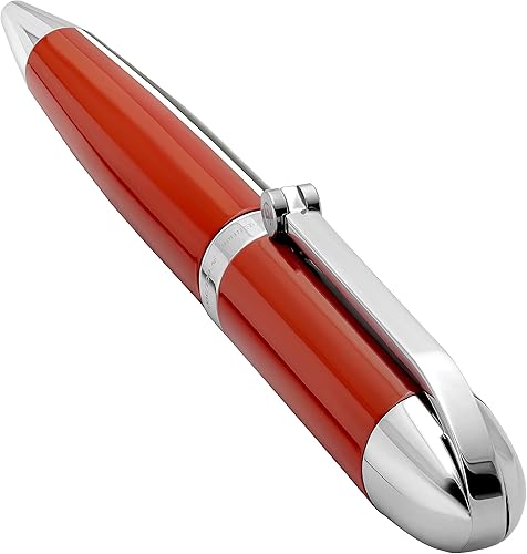 Miniatura 7 de Xezo Visionary - Bolígrafo mediano de latón y aluminio, lacado a mano en color rojo y negro. Numerado en edición limitada de 500. Disposición de